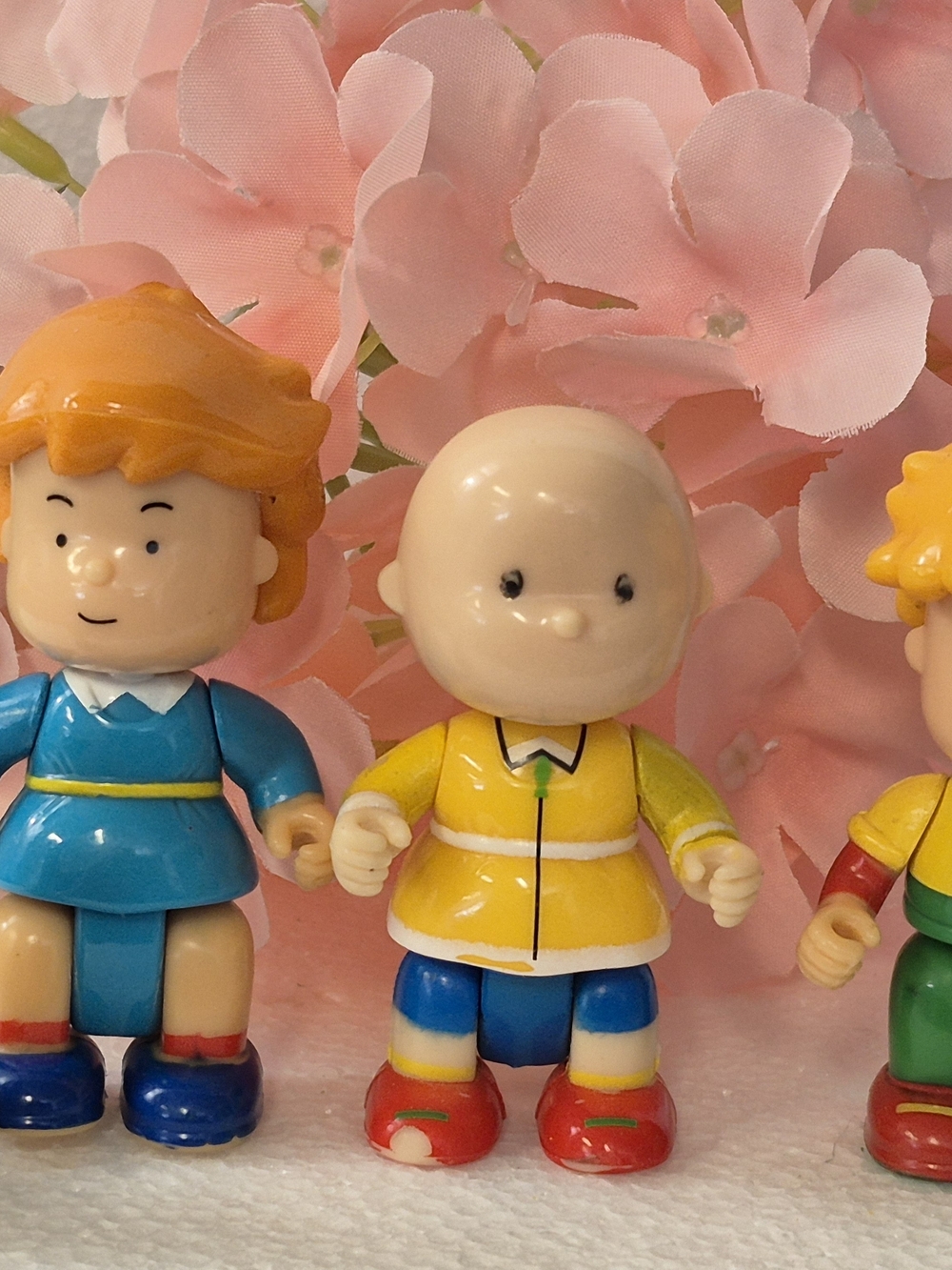Yellow Raincoat Caillou and Friends Kids Action Figure Toy